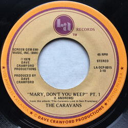 The Caravans (2) Mary Don't You Weep USED VINYL 7INCH 45 RPM STEREO