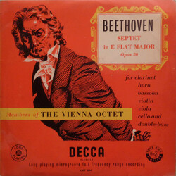 Ludwig van Beethoven / Mitglieder Des Wiener Oktetts Septet In E Flat Major Opus 20 Vinyl LP USED