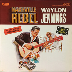 Waylon Jennings Nashville Rebel Vinyl LP USED