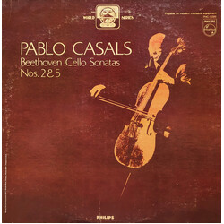 Ludwig van Beethoven / Pablo Casals Beethoven Cello Sonatas Nos 2 & 5 Vinyl LP USED