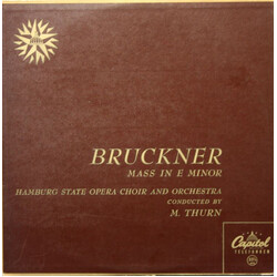 Anton Bruckner / Chor Der Hamburgischen Staatsoper / Orchester Der Staatsoper Hamburg / Max Thurn Mass In E Minor Vinyl LP USED