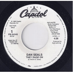 Dan Seals They Rage On USED VINYL 7INCH 45 RPM PROMO