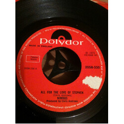 Nimbus (14) All For The Love Of Stephen USED VINYL 7INCH 45 RPM SINGLE
