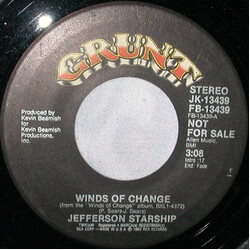Jefferson Starship Winds Of Change USED VINYL 7INCH 45 RPM PROMO STEREO