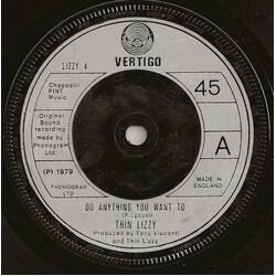 Thin Lizzy Do Anything You Want To USED VINYL 7INCH 45 RPM SINGLE