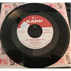 Russ Hamilton The Things I Didn't Say / All Alone USED VINYL 7INCH 45 RPM SINGLE PROMO