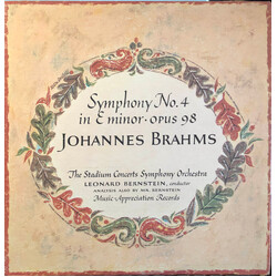 Johannes Brahms / Leonard Bernstein / The Stadium Symphony Orchestra Of New York Symphony No. 4 In E Minor Op. 98 Vinyl 2 LP USED