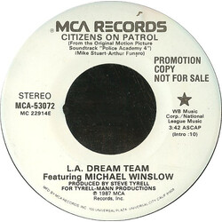 L.A. Dream Team Citizens On Patrol USED VINYL 7INCH 45 RPM PROMO