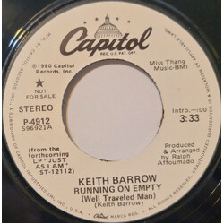 Keith Barrow Running On Empty (Well Travelled Man) USED VINYL 7INCH 45 RPM PROMO STEREO MONO