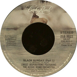 The Sweet Inspirations / Richie Rome Orchestra Black Sunday USED VINYL 7INCH 45 RPM