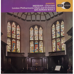 Georg Friedrich Händel / London Philharmonic Choir / London Philharmonic Orchestra / Sir Adrian Boult Messiah Choruses Vinyl LP USED