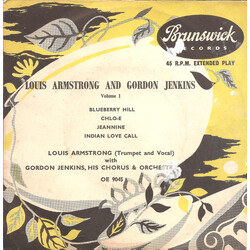 Louis Armstrong / Gordon Jenkins and his Orchestra and Chorus Louis Armstrong And Gordon Jenkins Vol. 1 USED VINYL 7INCH 45 RPM EP REPRESS