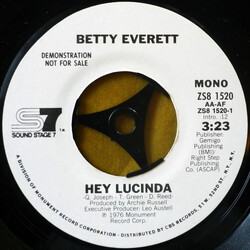 Betty Everett Hey Lucinda USED VINYL 7INCH 45 RPM PROMO STEREO MONO
