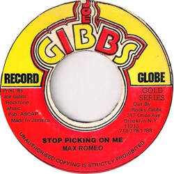 Max Romeo Stop Picking On Me USED VINYL 7INCH 45 RPM REISSUE