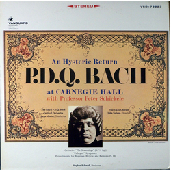 Peter Schickele An Hysteric Return P.D.Q. Bach At Carnegie Hall Vinyl LP USED