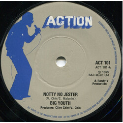 Big Youth Notty No Jester USED VINYL 7INCH 45 RPM SINGLE