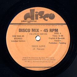 Frankie Nieves True Love USED VINYL 12INCH 45 RPM LIMITED EDITION