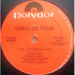 Gang Of Four Cadillac USED VINYL 12INCH 45 RPM SINGLE PROMO