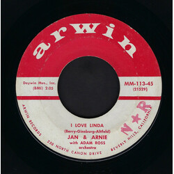 Jan & Arnie I Love Linda USED VINYL 7INCH 45 RPM SINGLE MONO