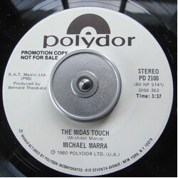 Michael Marra The Midas Touch USED VINYL 7INCH 45 RPM SINGLE PROMO STEREO
