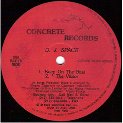 DJ Space (2) Keep On The Bass USED VINYL 12INCH 33 S RPM
