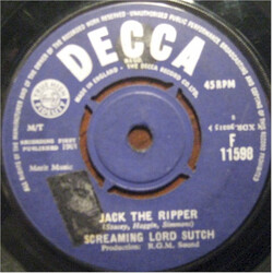 Screaming Lord Sutch Jack The Ripper USED VINYL 7INCH 45 RPM SINGLE