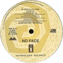 No Face (5) No Brothas Allowed USED VINYL 12INCH PROMO STEREO