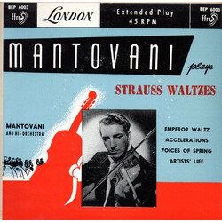 Mantovani And His Orchestra Mantovani Plays Strauss Waltzes No. 3 USED VINYL 7INCH EP