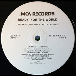 Ready For The World Oh Sheila USED VINYL 12INCH 33 S RPM PROMO