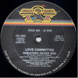 Love Committee Cheaters Never Win USED VINYL 12INCH 45 RPM STEREO