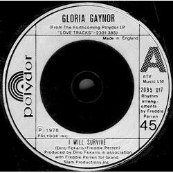 Gloria Gaynor I Will Survive USED VINYL 7INCH SINGLE 45 RPM