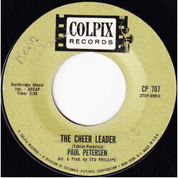 Paul Petersen The Cheer Leader / Polka Dots And Moonbeams USED VINYL 7INCH 45 RPM