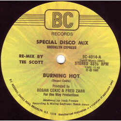 Brooklyn Express Burning Hot USED VINYL 12INCH 33 S RPM