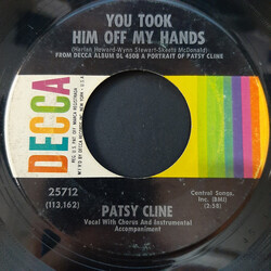 Patsy Cline You Took Him Off My Hands / Does Your Heart Beat For Me USED VINYL 7INCH 45 RPM SINGLE