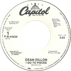 Dean Dillon I Go To Pieces USED VINYL 7INCH 45 RPM SINGLE PROMO