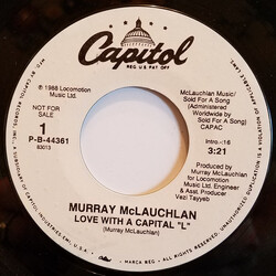 Murray McLauchlan Love With  A Capital "L" USED VINYL 7INCH 45 RPM SINGLE PROMO