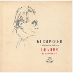 Otto Klemperer / Philharmonia Orchestra / Johannes Brahms Symphony No. 1 In C Minor, Op. 68 Vinyl LP USED