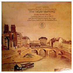 Camille Saint-Saëns / Jean Martinon / Orchestre National De France / Bernard Gavoty Symphony No.3 In C Minor (The Organ Symphony) Vinyl LP USED
