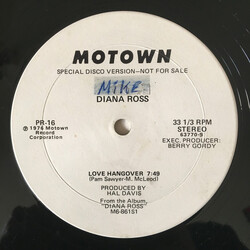 Diana Ross / Marvin Gaye Love Hangover / I Want You VINYL 12" USED