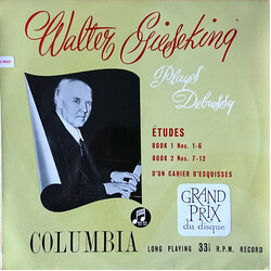 Walter Gieseking / Claude Debussy Études, Books 1 and 2 - D'un Cahier D'Esquisses Vinyl LP USED