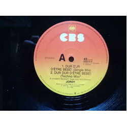 Jordy (2) Dur Dur D'être Bébé! USED VINYL 12INCH 45 RPM