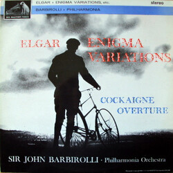 Sir Edward Elgar / Sir John Barbirolli / Philharmonia Orchestra Enigma Variations / Cockaigne Overture Vinyl LP USED