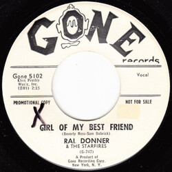 Ral Donner / The Starfires Girl Of My Best Friend / It's Been A Long Long Time USED VINYL 7INCH 45 RPM PROMO