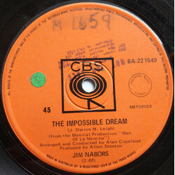 Jim Nabors The Impossible Dream USED VINYL 7INCH 45 RPM SINGLE