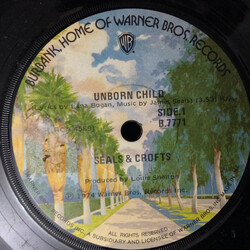 Seals & Crofts Unborn Child / Ledges USED VINYL 7INCH SINGLE 45 RPM