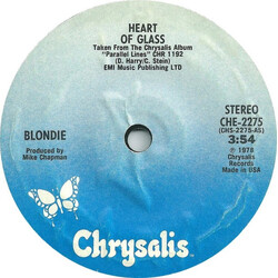 Blondie Heart Of Glass USED VINYL 7INCH 45 RPM SINGLE STYRENE STEREO