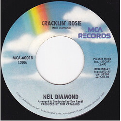 Neil Diamond Cracklin' Rosie / He Ain't Heavy... He's My Brother USED VINYL 7INCH 45 RPM SINGLE REISSUE