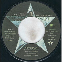 Ringo Starr Photograph USED VINYL 7INCH 45 RPM SINGLE STEREO