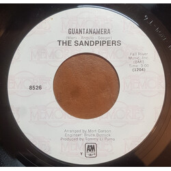 The Sandpipers Guantanamera / Cuando Sali De Cuba USED VINYL 7INCH SINGLE 45 RPM REISSUE