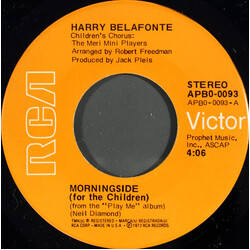Harry Belafonte Morningside (For The Children) USED VINYL 7INCH 45 RPM STEREO